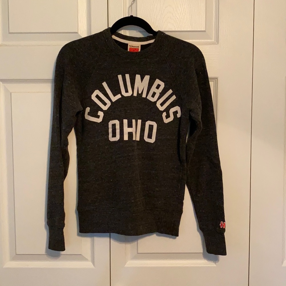 Gray Columbus Ohio sweatshirt from Homage XS